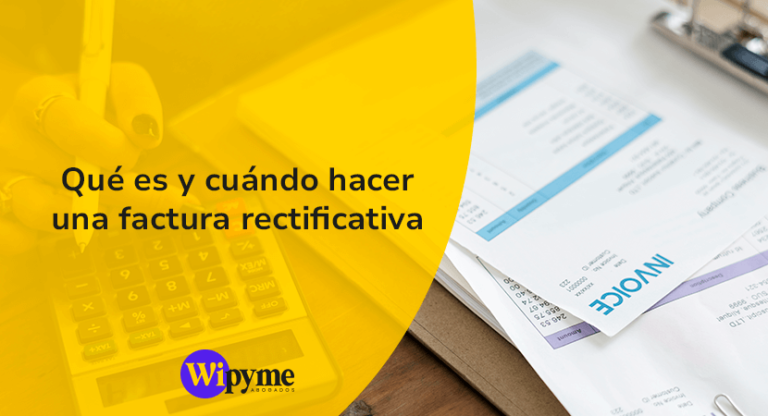 Autónoma emitiendo una factura rectificativa