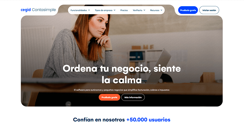 ContaSimple Plataforma ContaSimple para gestionar la facturación de tu negocio